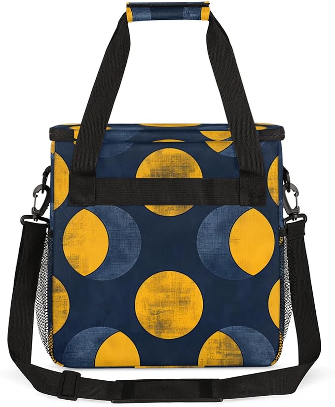 Magical Circle Coffee Maker Travel Bag for Keurig K-Mini/K-Mini Plus Insulated Waterproof Tote with Pockets for K-Cup Portable Single-Serve Brewer Case
