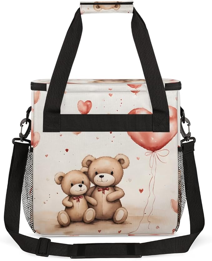 Love Bear Coffee Maker Carrying Bag Portable Travel Storage Tote Bag Compatible with K-Mini or K-Mini Plus Single Serve Coffee Brewer Carrying Case with Multiple Pockets &amp Shoulder Strap