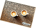 Bar Mats for Countertops Heavy Duty Rubber Mat 3D Coffee Bean Coffee Bar Mat Dish Drying Mat for Kitchen Restaurant Coffee Bar Essentials Non-Slip Drip Tray Mat(Coffee18x12)