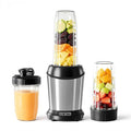 OLIXIS Smoothie Blender Personal Blenders for Kitchen with 16 24 34 oz BPA-Free Portable Cups Mini Smoothie Maker for Shakes Sauces Juice and Ice Crushing Silver