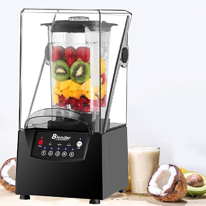 Commercial Quiet Blender 2200 Watt Professional Countertop Blender with 70oz Pitcher And Self-Cleaning Blenders for Puree Ice Crush Shakes And Smoothies110V