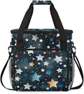 Glitter Coloful Star Coffee Maker Carrying Bag Portable Travel Storage Tote Bag Compatible with K-Mini or K-Mini Plus Single Serve Coffee Brewer Carrying Case with Multiple Pockets &amp Shoulder St
