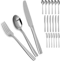 Silverware Set18/10 Stainless Steel 18Piece Silverware Set For 6With Dinner Knives Spoon Forks Set for Home Kitchen and Restaurant Mirror Polished&amp Dishwasher Safe