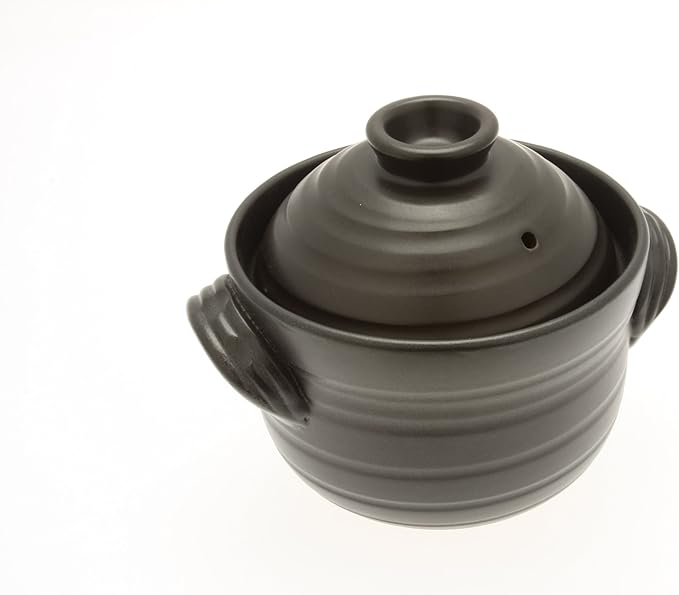 Kotobuki 190-803 Earthenware 1.5 Cup uncooked resulting in 4 Cup cooked Rice Cooker Matte Black