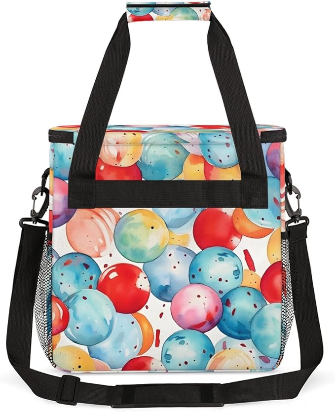 Abstract Sport Ball Coffee Maker Carrying Bag Portable Travel Storage Tote Bag Compatible with K-Mini or K-Mini Plus Single Serve Coffee Brewer Carrying Case with Multiple Pockets &amp Shoulder Str