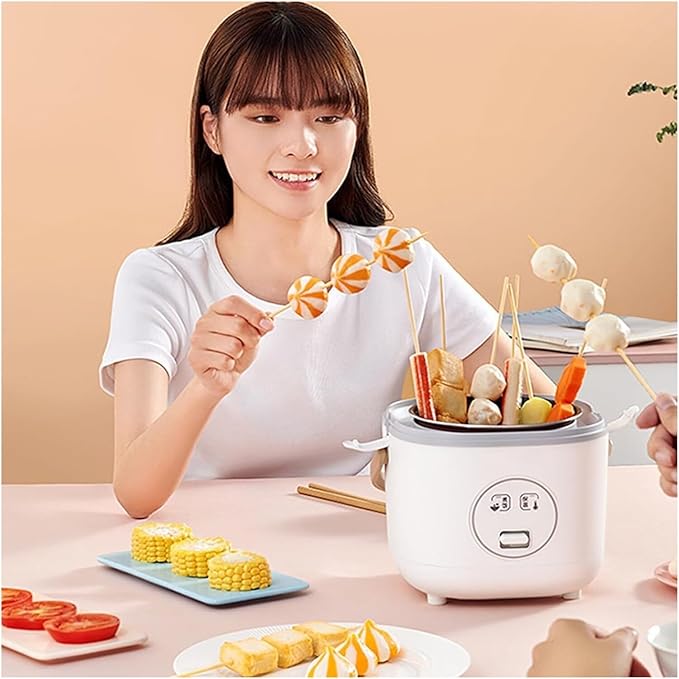 Mini Rice Cooker Commercial Rice Cooker 1.2L Portable Multi-Function Rice Cooker Ceramic Non-Stick Inner Pot For 1-3 People