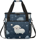 Sheep Night Star Coffee Maker Carrying Bag Portable Travel Storage Tote Bag Compatible with K-Mini or K-Mini Plus Single Serve Coffee Brewer Carrying Case with Multiple Pockets &amp Shoulder Strap