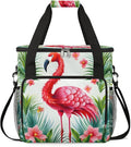 Flowers Summer Flamingo Coffee Maker Travel Bag for K-Mini or K-Mini Plus Single Serve Coffee Brewer Portable Storage Tote Case for Tarvel