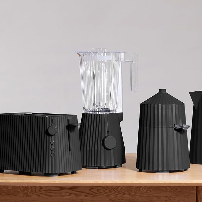 Alessi Plissé MDL09B/USA - Blender in Thermoplastic Resin Graduated Pitcher in PCTG US Plug 700W Black