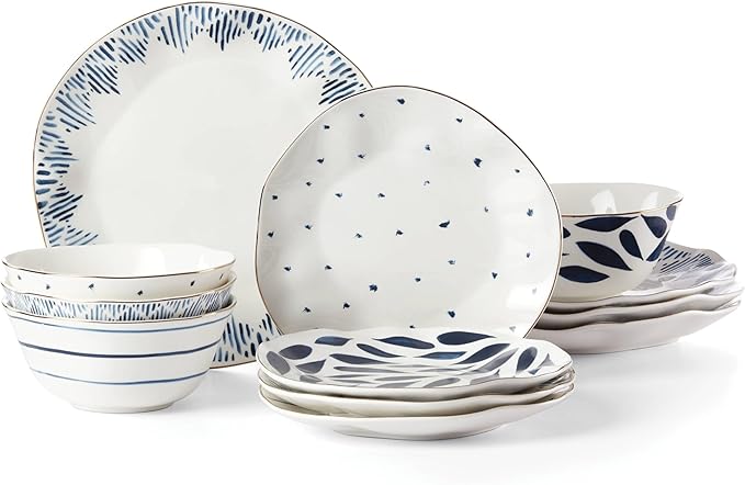 Lenox Blue Bay 12-Piece Dinnerware Set