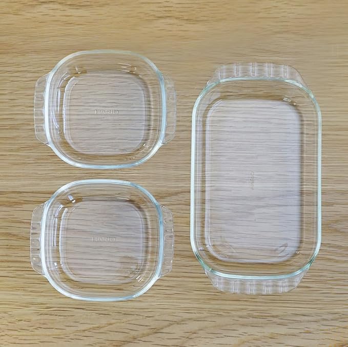 HARIO(ハリオ) HTZ-2808 Toaster Plate 3個セット transparent