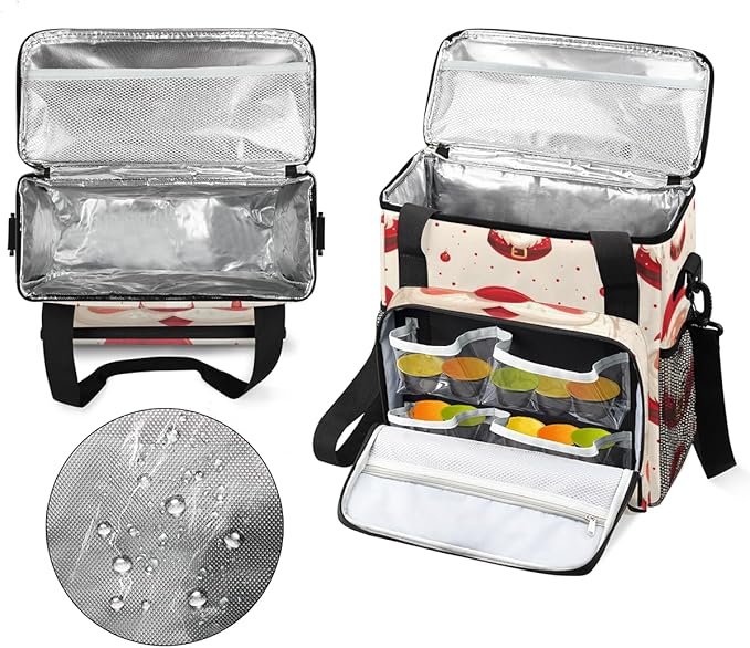 Mystical Santa Claus Coffee Maker Carrying Bag Colorful Santa Claus Travel Storage Bag Compatible with K-Mini or K-Mini Plus Single Serve Coffee Brewer Carrying Case with Pockets &amp Shoulder Stra