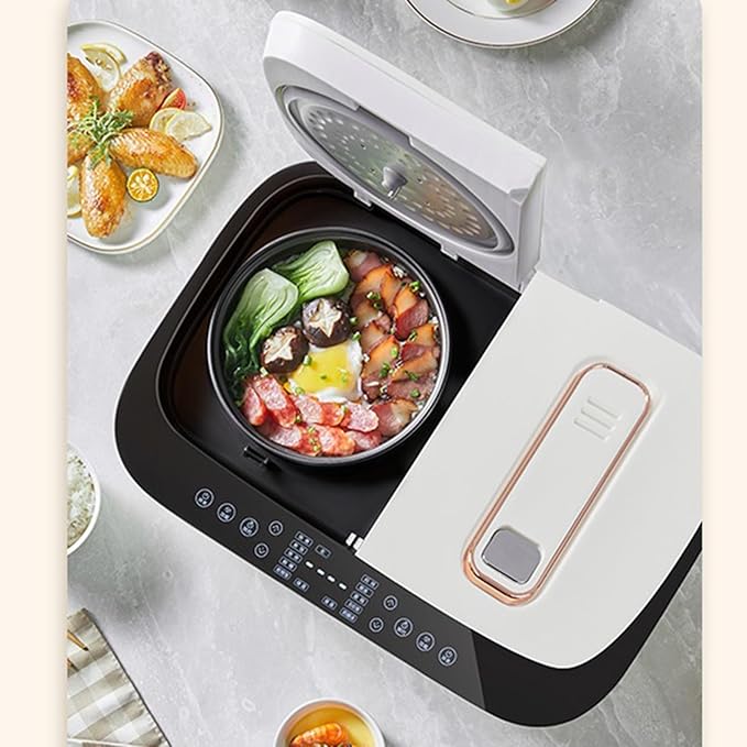 Rice Cookers Multi-Functional Double-Bladder Rice Cooker Household 5L Intelligent Touch Screen Double Spelling Steaming Rice Cooker Rice Maker