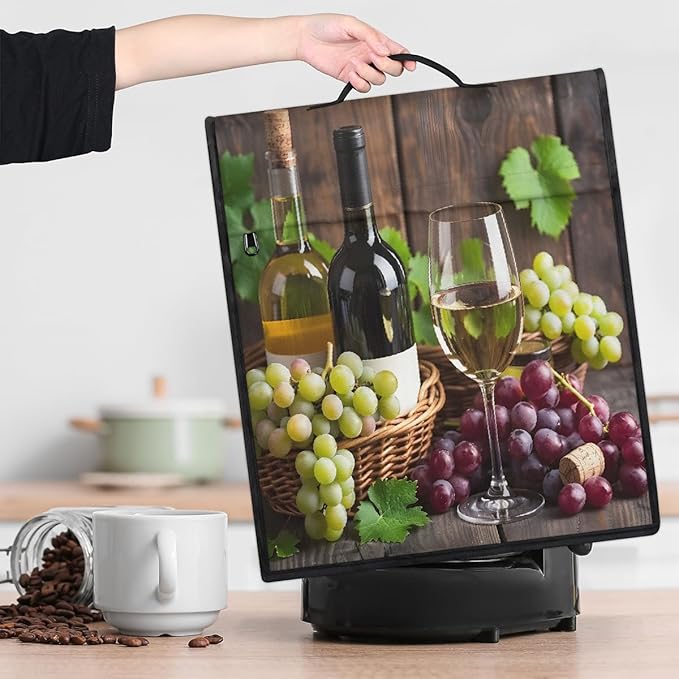 cfpolar Kitchen Aid Mixer Cover Compatible with 6-8 Quarts Fruit Grape Wine Stand Mixer Cover Kitchen Aid Mixers Accessories Appliance Organizer Bag Dust Covers with Zipper Pocket