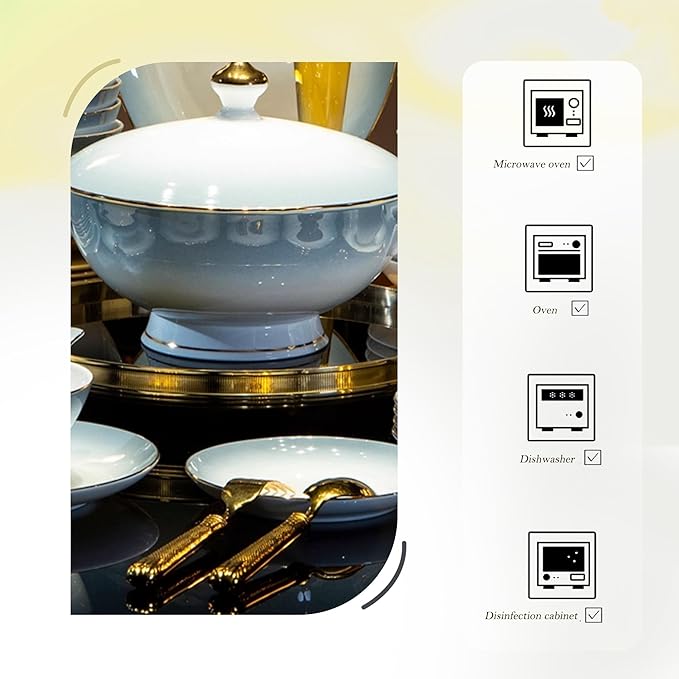60 Pcs Top Ceramic Bone China Dinnerware Set Fine China Dinnerware Sets Ceramic Tableware Set Chinese Gifts
