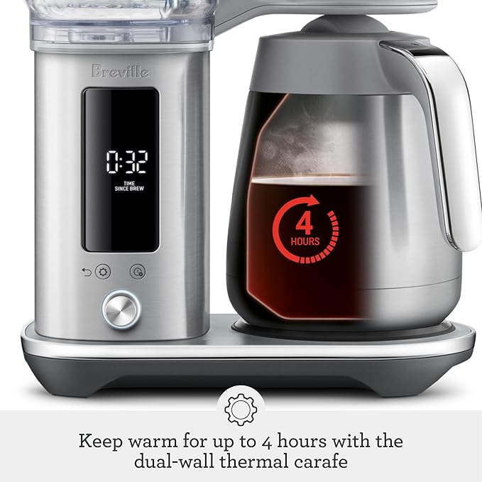 Breville Luxe Drip Coffee Machine BDC465BTR Black Truffle Thermal Carafe