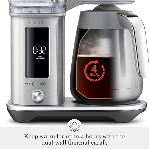 Breville Luxe Drip Coffee Machine Brushed Stainless Steel Thermal Carafe BDC465BSS