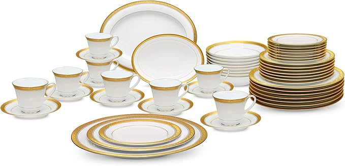 Noritake Crestwood Gold - 50 piece set service for eight