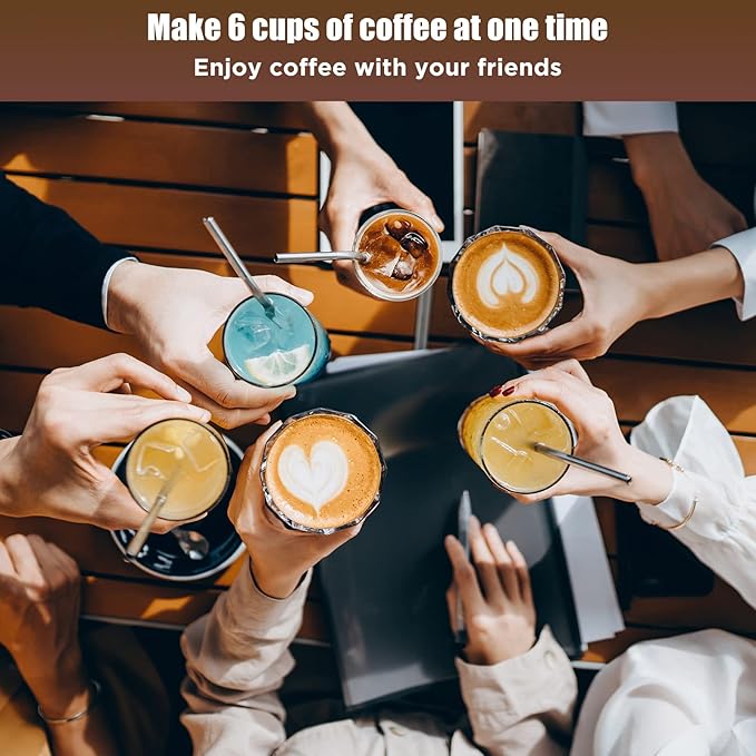 SHANGSKY Coffee Pot Electric Moka Pot 6 Cup Espresso Coffee Maker Cafeteras Electricas Italian Coffee Maker Espresso Makers Portable Aluminum Electric Mocha Pot Coffee Machine Moka Maker
