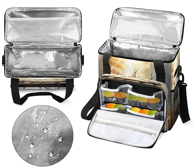 Deer Dreamy Misty Forest Coffee Maker Carrying Bag for Keurig K-Mini or K-Mini Plus Storage Portable Coffee Maker Travel Bag