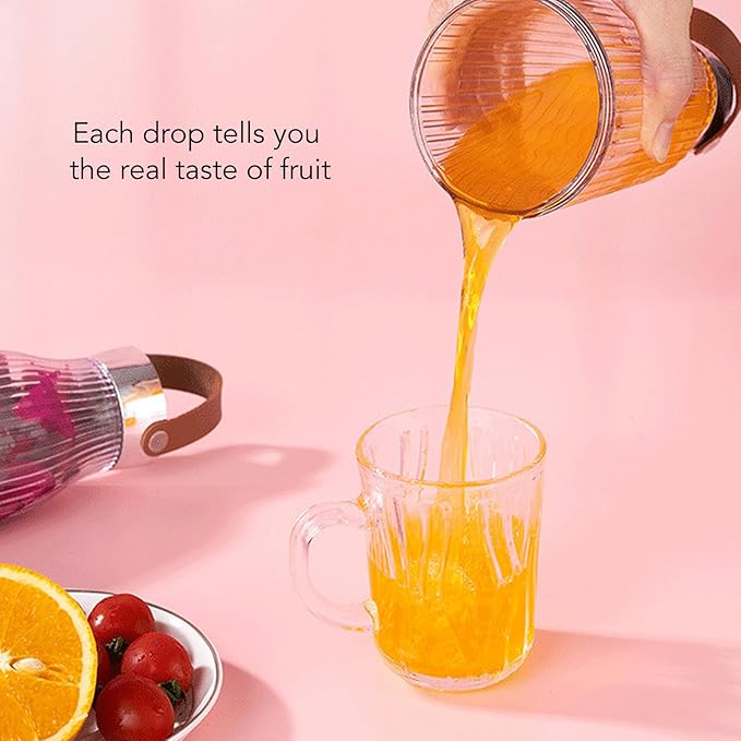 Portable Juice Blender 380ml with Stainless Steel Blades Detachable and USB Rechargeable 1300mAh Battery Perfect for Kitchen Office and Outdoor Use