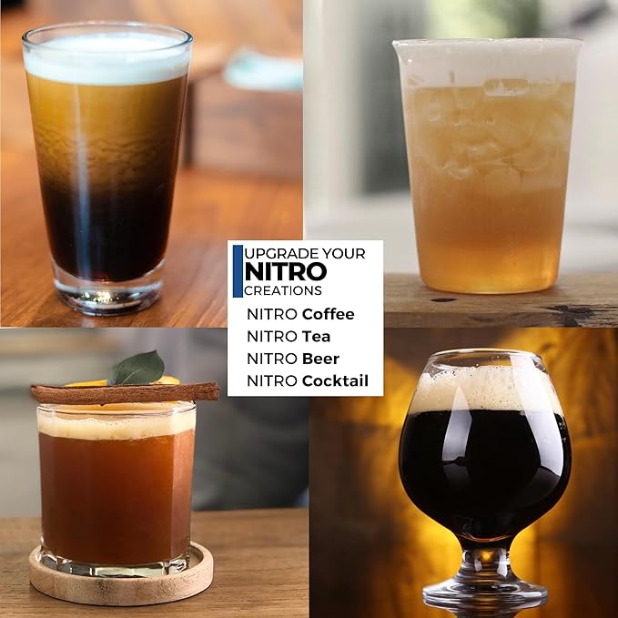 ICO 360pcs Nitrogen Cartridges N2 Cartridges for Nitro Cold Brew Coffee Maker 2g Non-threaded Nitro Cartridge for Making Nitro Cold Brew and Nitro Infused Beverages 'NOT FOR WHIPPED CREAM'