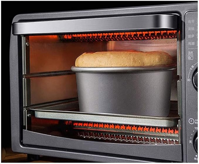 Convection Countertop Toaster Oven bake fry meals desserts grill rack baking pan Digital display non-stick interior Matte Black