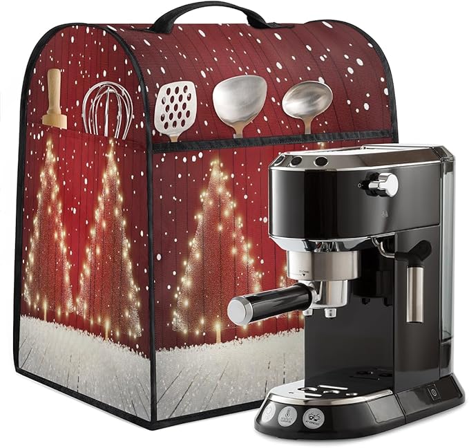 cfpolar Kitchen Aid Mixer Cover Compatible with 6-8 Quarts Christmas Tree Snowflakes Stand Mixer Cover Kitchen Aid Mixers Accessories Appliance Organizer Bag Dust Covers with Zipper Pocket