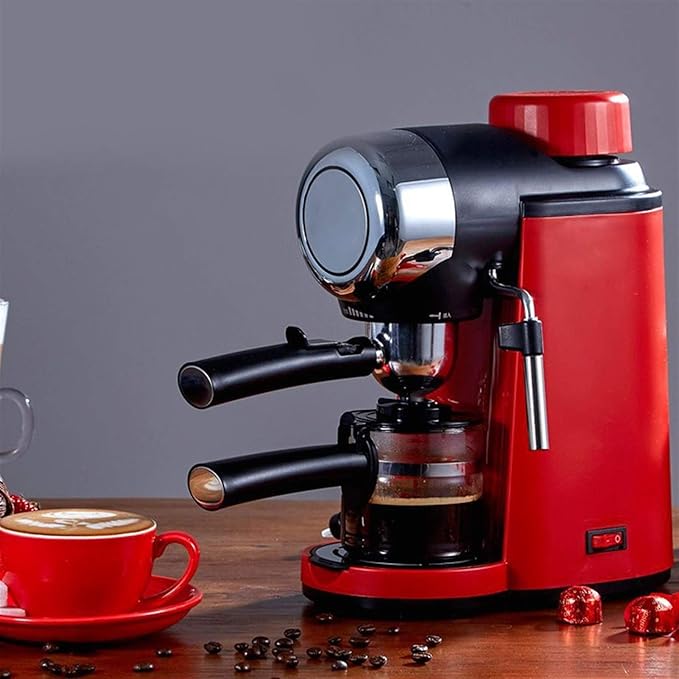 Mini Semi-Automatic Coffee Machine with Milk Frother - Perfect for Espresso and Cappuccino Brewing
