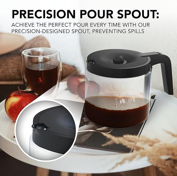 12-Cup Coffee Carafe Compatible with Keurig K-Duo Essentials K Duo Hot &amp Iced – Will NOT Fit Keurig K-Duo Single Serve