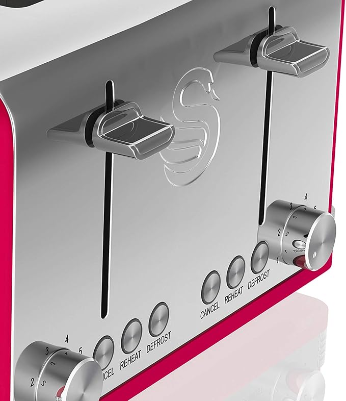 Swan 4 Slice Retro Toaster