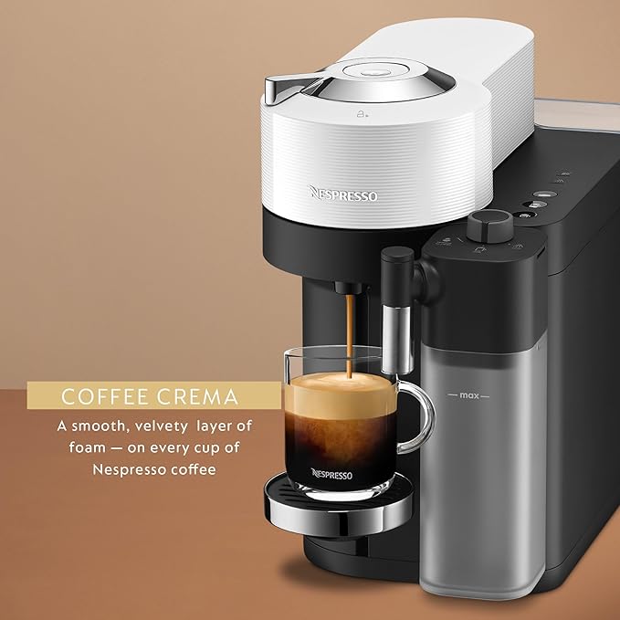 Nespresso Vertuo Lattissima Coffee &amp Espresso Maker by De'Longhi Matte White and Glossy