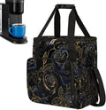 Rose Golden Blue Coffee Maker Carring Bag Travel Carrying Storage Tote Bag Compatible with Keurig K-Mini or K-Mini Plus Portable Single Serve Coffee Brewer Case with Pockets for K-cup Pods