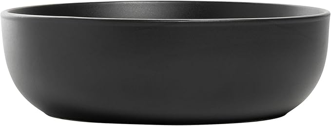 10 Strawberry Street Wazee Matte Coupe Dinnerware Set 16 pc Black