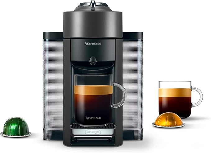 Nespresso ENV135GY Coffee and Espresso Machine by De'Longhi Graphite Metal Nespresso Vertuoline Coffee Assortment 30 Capsules