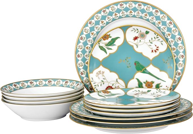 Noritake Lodi's Morning 12-Piece Dinnerware Set Service for 4