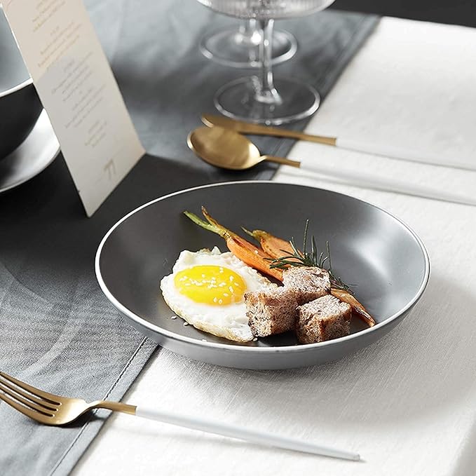 Palace Style Tabletop Dinner SetsFine Dinnerware Sets Dinner Plate Ceramics Dinner Sets 16 Pieces Nordic Style Porcelain Combination Set