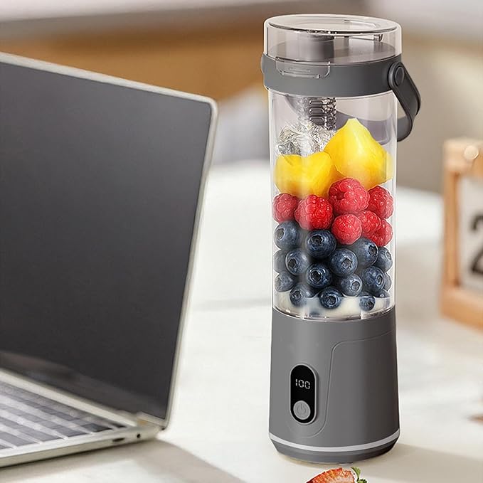 Portable 50W 600ml Fast Speed Countertop Blending Machine for Shakes Home Juicer Electric Juicer Rechargeable Blender