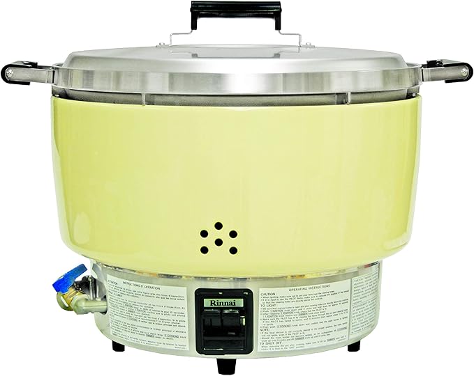 55 cups/ 110 bowls cooked rice Rinnai gas cooker lithium propane LP comes in each