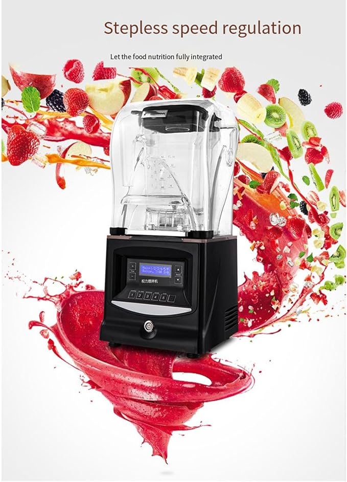 Smoothie Blender 1.5 Liter 1800W with Sound Isolated Hood for Crushed Ice Smoothies and Purees Professional Countertop Blender