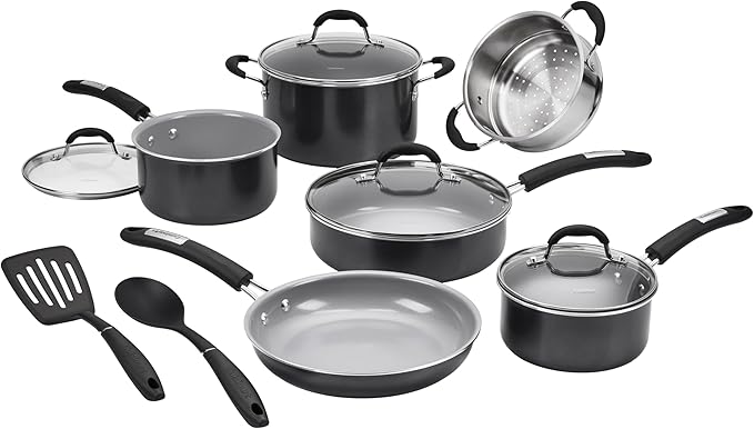 Cuisinart 12-Piece Classic Ceramic Nonstick Set 35C-12BK