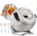 6l Drum Cooker Portable Automatic Cooking Pot - Suitable for Picnic Family 360° Rotation 3 Gears Adjustable Automatic Cooking Pot Fried Rice Machine With 3 Cooking Utensils