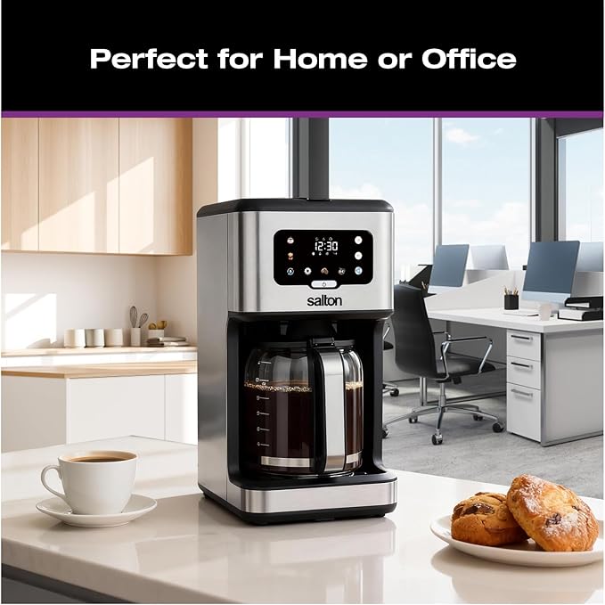 Salton Stainless Steel Digital Coffee Maker - 14 Cup