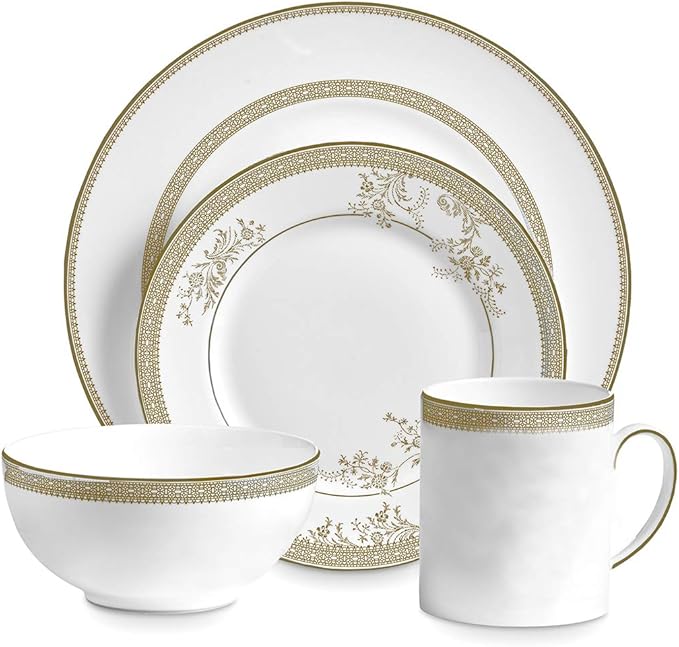 Vera Wang for Wedgwood Vera Lace Gold 4-Piece Place Setting