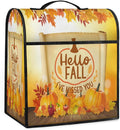 cfpolar Kitchen Aid Mixer Cover Compatible with 6-8 Quarts Autumn Pumpkin Maple Leaves Stand Mixer Cover Kitchen Aid Mixers Accessories Appliance Organizer Bag Dust Covers with Zipper Pocket