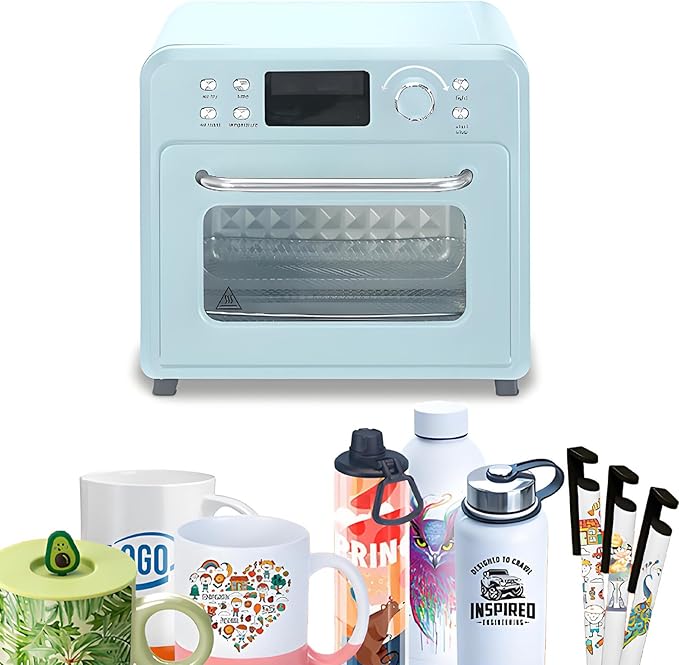 1400W 360° Heating Sublimation Oven16L/30LDigital Control Convection Oven for Mugs Tumblers Cups Water Bottles Sublimation Transfer 16L