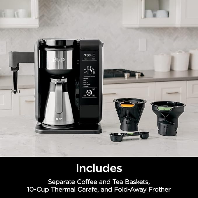 Shark Ninja CP307 Hot and Cold Brewed System W/Thermal Carafe Coffee Maker Black