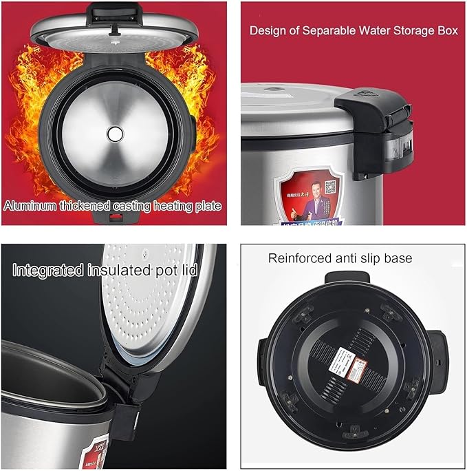 Rice Cooker16L Large CapacityWarmer with Nonstick Inner PotOne-Touch Operationfor Large Household