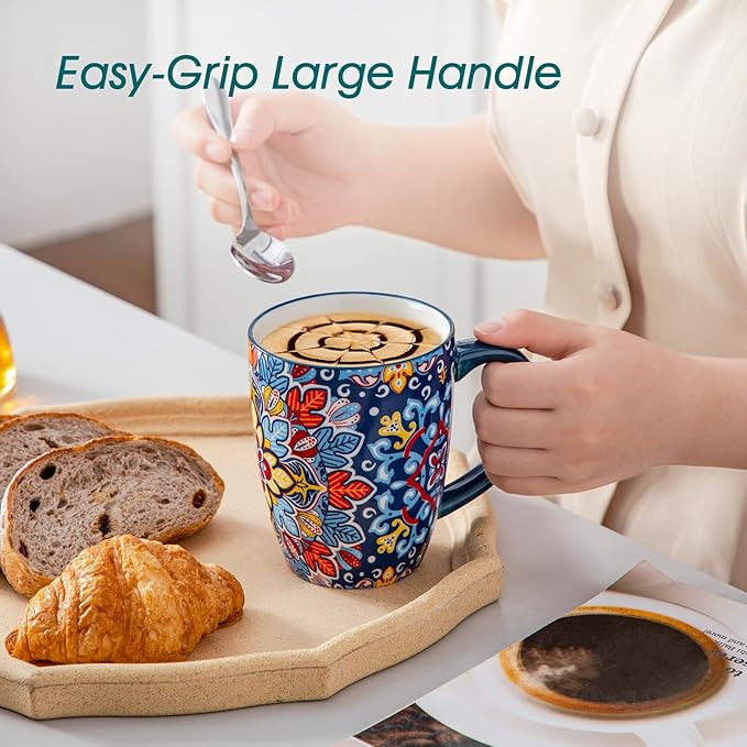 vancasso 18 Pieces Dinnerware Sets16 oz Coffee Mugs Set of 6