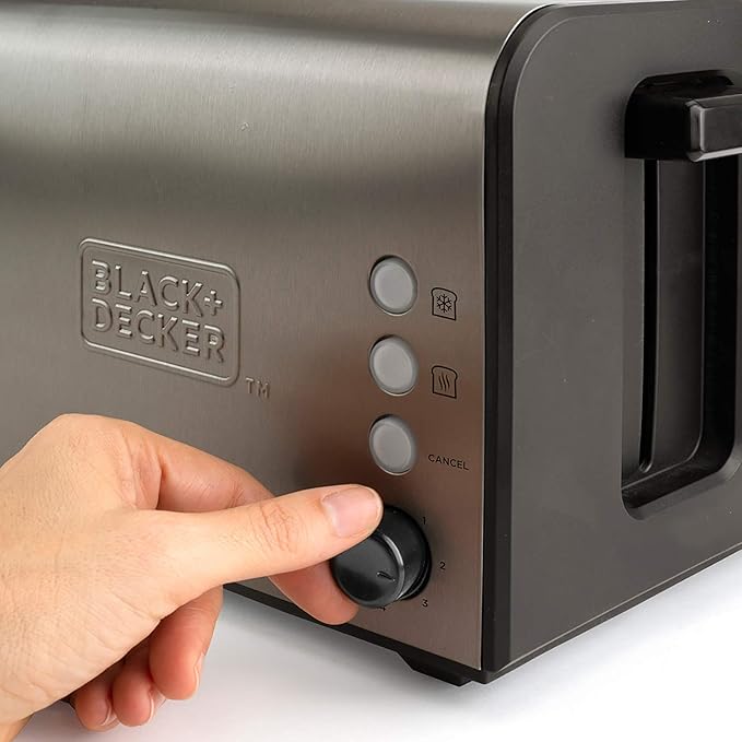 Black+Decker BXTO1000E - Toaster 1000 W 1 long slot Grey